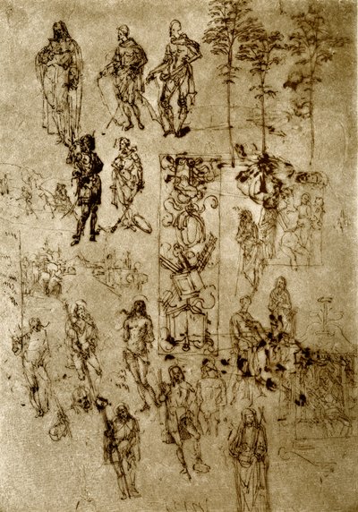 Various Designs to Saints by Florentine School
